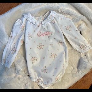Baby size 6-12 month Onesie with “Callie” monogram